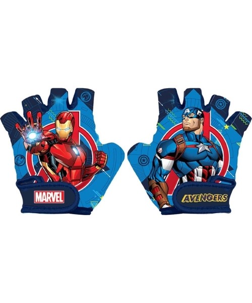 Aksesuarai bei priedai dviračiams : Pirštinės Avengers vaikiškos S 4-6 metų