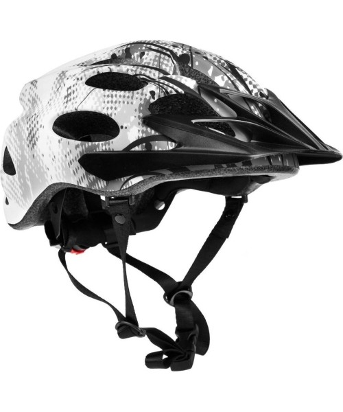 Aksesuarai bei priedai dviračiams Spokey: Dviratininko šalmas Spokey Checkpoint, 55-58cm