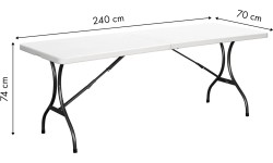 Tables ModernHOME: Sodo banketų maitinimo stalas sulankstomas 240