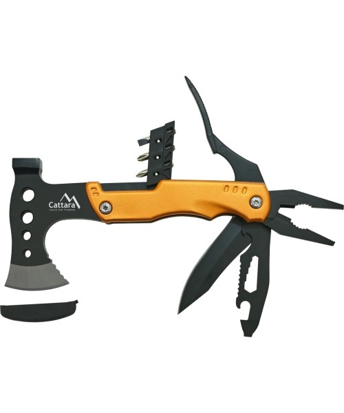 Daugiafunkciai įrankiai ir peiliai Cattara: Peilis MULTI AXE 15in1 17,5cm