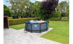 Above Ground Pools Exit: Baseinas EXIT Stone ø360 x 122 cm su pompa su filtru