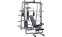 Body-Solid: Profesionalus multifunkcinis treniruoklis Body-Solid DELUXE GS348QP4, su papildomais svoriais