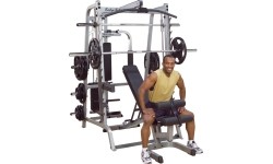 Body-Solid: Profesionalus multifunkcinis treniruoklis Body-Solid DELUXE GS348QP4, su papildomais svoriais