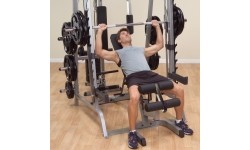 Body-Solid: Profesionalus multifunkcinis treniruoklis Body-Solid DELUXE GS348QP4, su papildomais svoriais