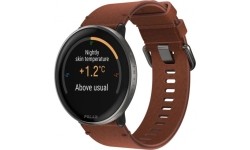 Laikrodžiai ir pulsometrai Polar: Polar Ignite 3 Titano fitneso išmanusis laikrodis su odiniu dirželiu