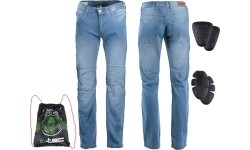 Vyriški motociklininko džinsai W-TEC: Vyriški Kevlar moto džinsai W-TEC Shiquet