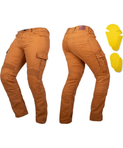 Vyriški motociklininko džinsai W-TEC: Motociklininko džinsai W-TEC Wallbridge Caramel