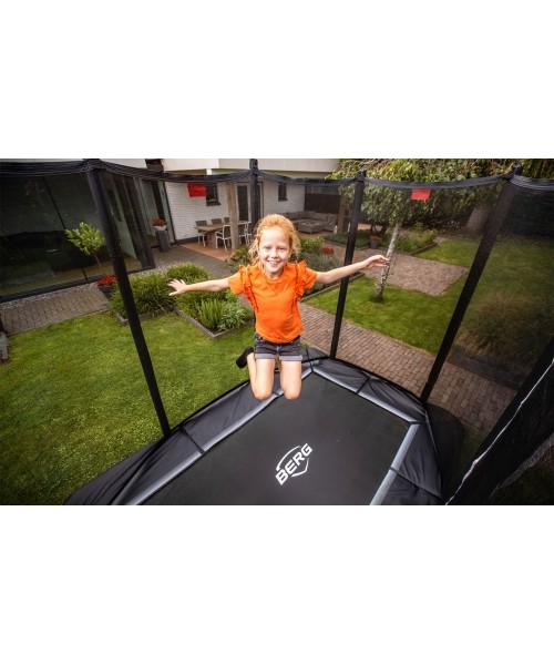 In-ground trampolines BERG: Trampoline BERG Ultim Favorit InGround 280 Grey + Safety Net Comfort