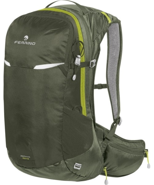 Žygių kuprinės Ferrino: Kuprinė FERRINO Zephyr 22 + 3 L SS23|Spalva Žalia|