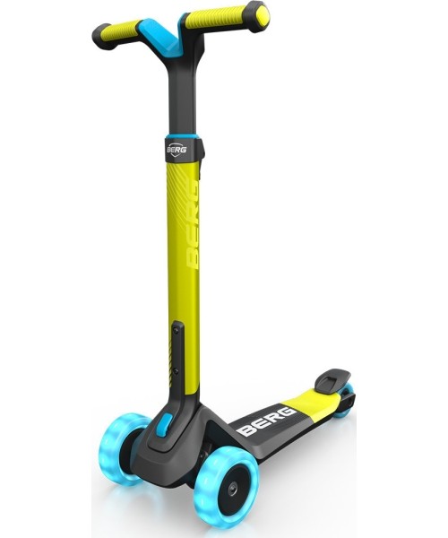 Vaikiški paspirtukai BERG: BERG Nexo Foldable Lights Lime