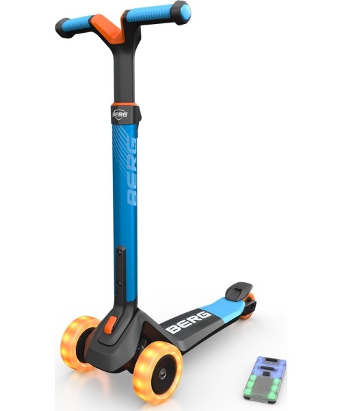 Vaikiški paspirtukai BERG: BERG Nexo Foldable Lights LED-deck Blue