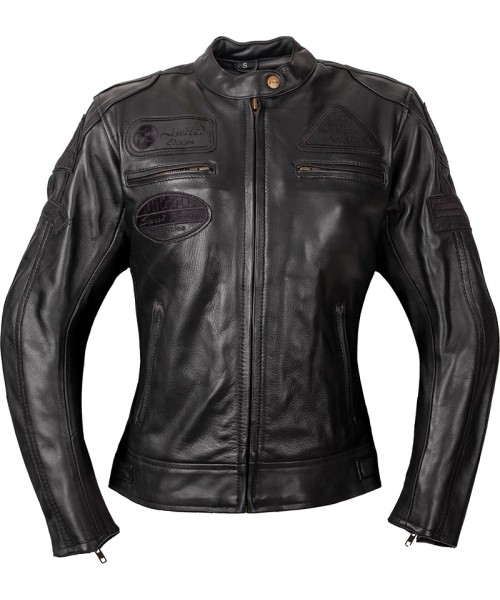 Moteriškos odinės motociklų striukės W-TEC: Women’s Leather Motorcycle Jacket W-TEC Urban Noir Lady