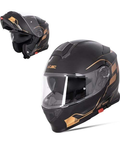 Moduliniai šalmai W-TEC: Apverčiamas motociklininko šalmas W-TEC Venero