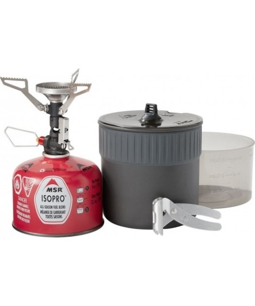 Viryklės ir jų priedai MSR: Turistinės viryklės ir puodo komplektas MSR PocketRocket Deluxe Stove Kit