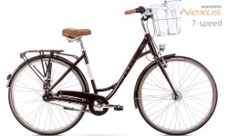 City Bikes Romet: Dviratis Romet Pop Art Lux 28" Alu 2022 bordo mat