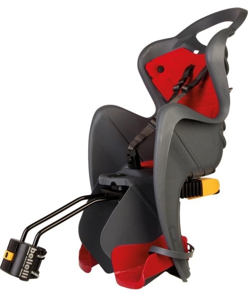 Gloves & Helmets & Accessories : Vaikiška kėdutė Bellelli Mr Fox Relax prie rėmo dark grey