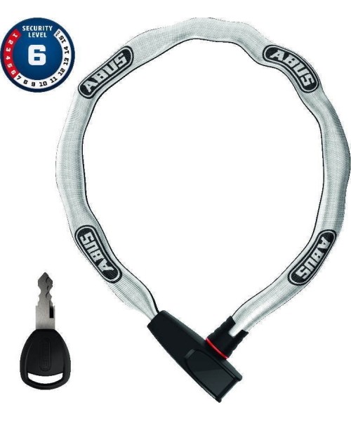 Aksesuarai bei priedai dviračiams Abus: Spyna Abus 6806K/85 reflective (square chain)