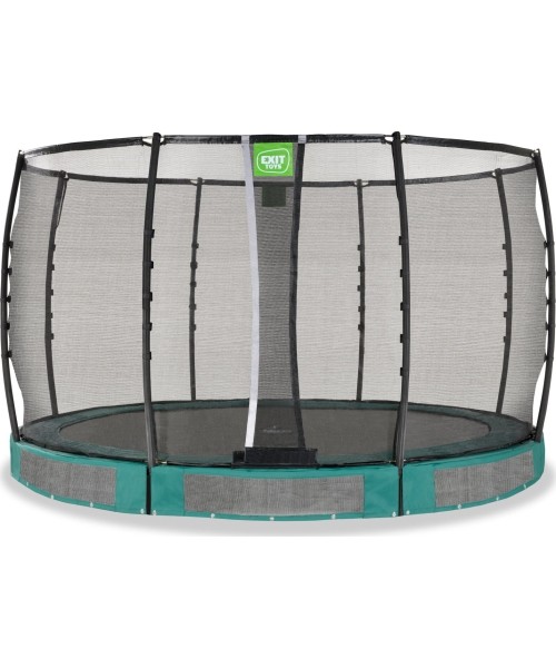 Įleidžiami batutai Exit: EXIT Allure Premium ground trampoline ø366cm - green
