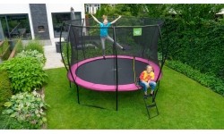 On-ground trampolines Exit: Apvalus batutas Exit Silhouette 427cm - Rožinis