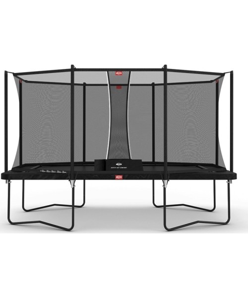 On-ground trampolines BERG: BERG Ultim Favorit Regular 410 Black + Safety Net Comfort