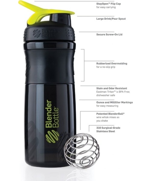 Gertuvės ir puodeliai : Blender Bottle Sportmixer 800 ml.