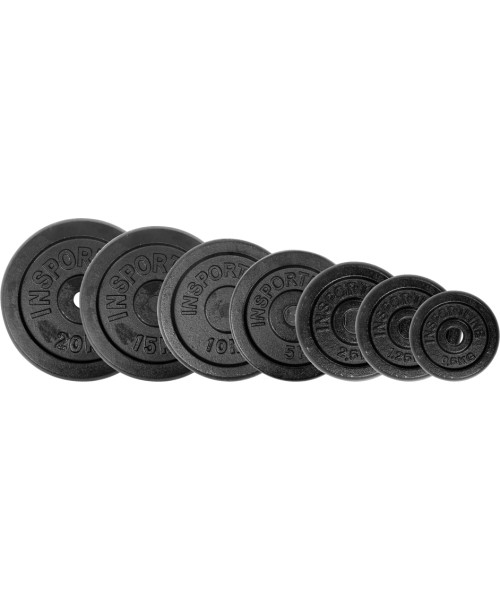 Plate Sets inSPORTline: Cast Iron Weight Plate Set 2x7 Pcs. inSPORTline CastCzech 2 x 0.5-20 kg 30 mm