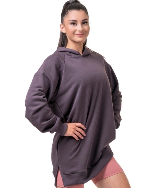 Women's Sweatshirts Nebbia: Moteriškas ilgas džemperis su gobtuvu Nebbia Everyday Hero 580